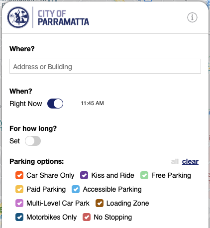 Parramatta Parking Finder